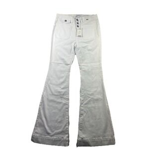 Judy Blue High‎ Waist Flare Fit Button Fly White Jeans JB88215 Size 11/30 NWT